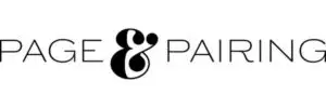 page & pairing logo in black text